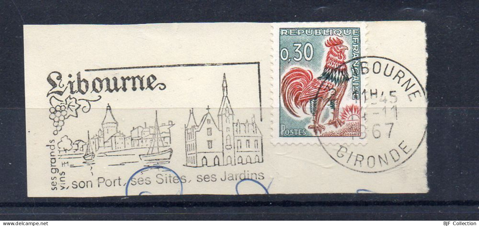 Flamme Illustrée : (33) LIBOURNE – 14/11/1967 (Flamme Sur Fragment) - Mechanical Postmarks (Advertisement)