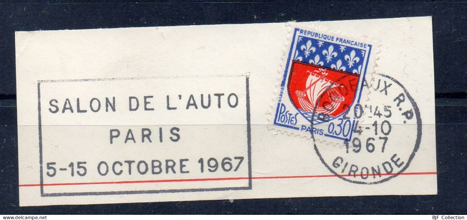 Flamme Illustrée : (33) BORDEAUX R.P. – 4/10/1967 (Flamme Sur Fragment) - Mechanical Postmarks (Advertisement)