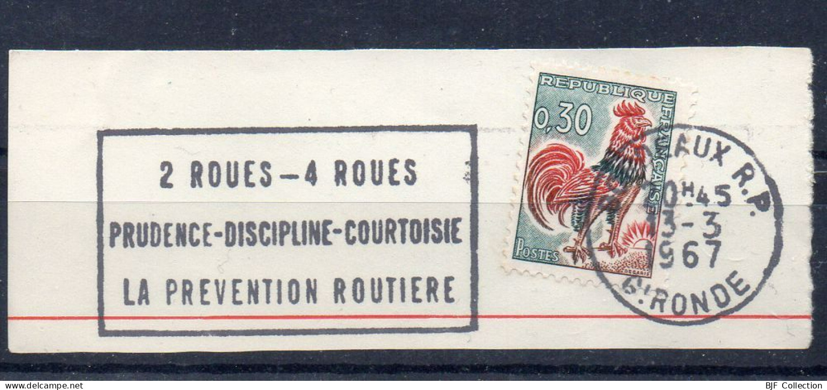 Flamme Illustrée : (33) BORDEAUX R.P. – 13/03/1967 (Flamme Sur Fragment) - Mechanical Postmarks (Advertisement)