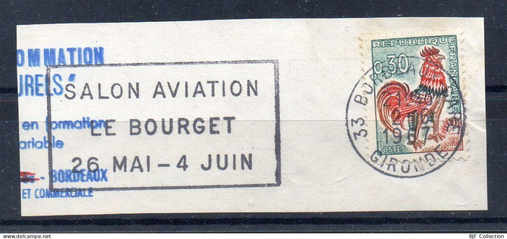 Flamme Illustrée : (33) BORDEAUX GARE – 2/06/1967 (Flamme Sur Fragment) - Maschinenstempel (Werbestempel)