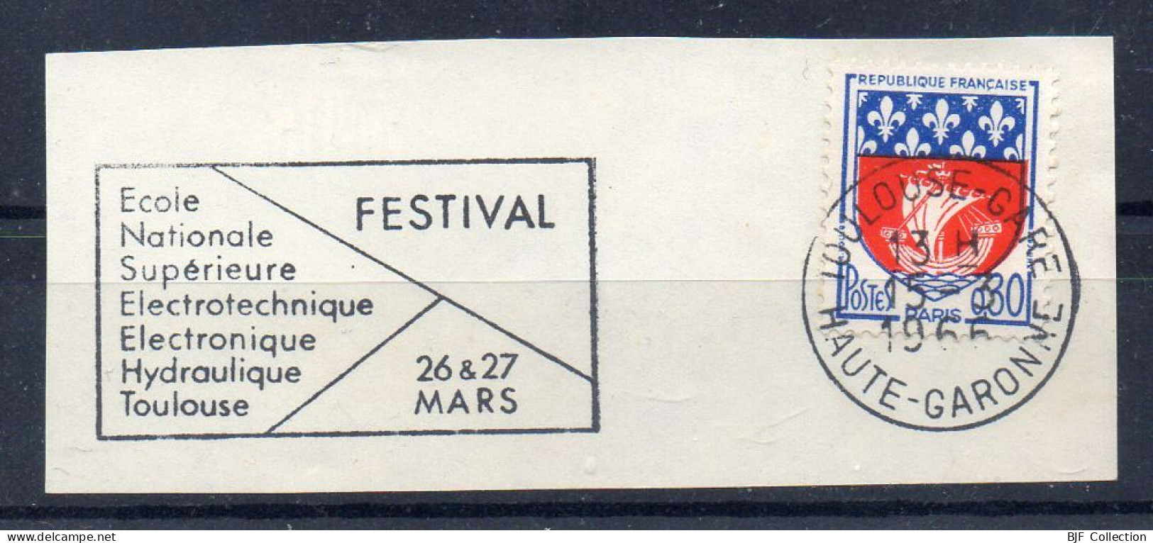 Flamme Illustrée : (31) TOULOUSE GARE – 15/03/1966 (Flamme Sur Fragment) - Mechanical Postmarks (Advertisement)