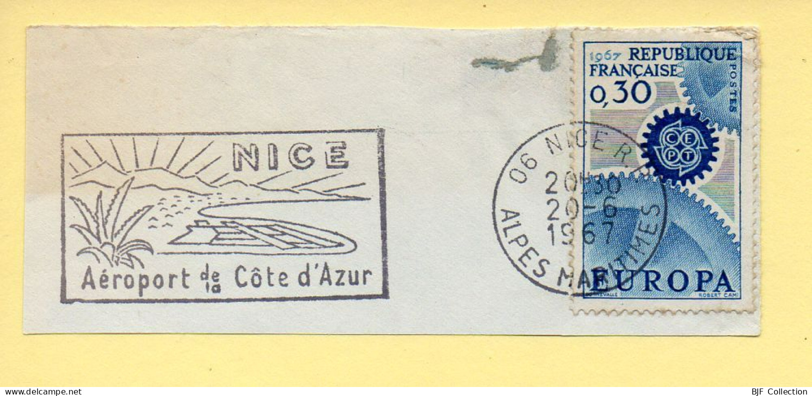 Flamme Illustrée : (06) NICE – 20/06/1967 (Flamme Sur Fragment) - Mechanical Postmarks (Advertisement)