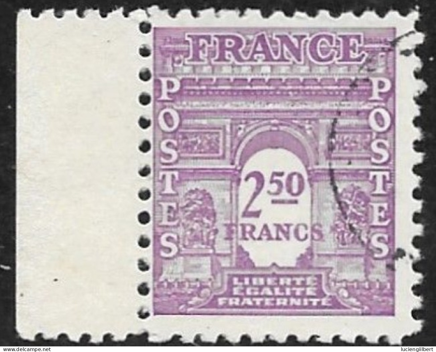 TIMBRE N° 626    -  ARC DE TIOMPHE  - OBLITERE - 1944 - Used Stamps