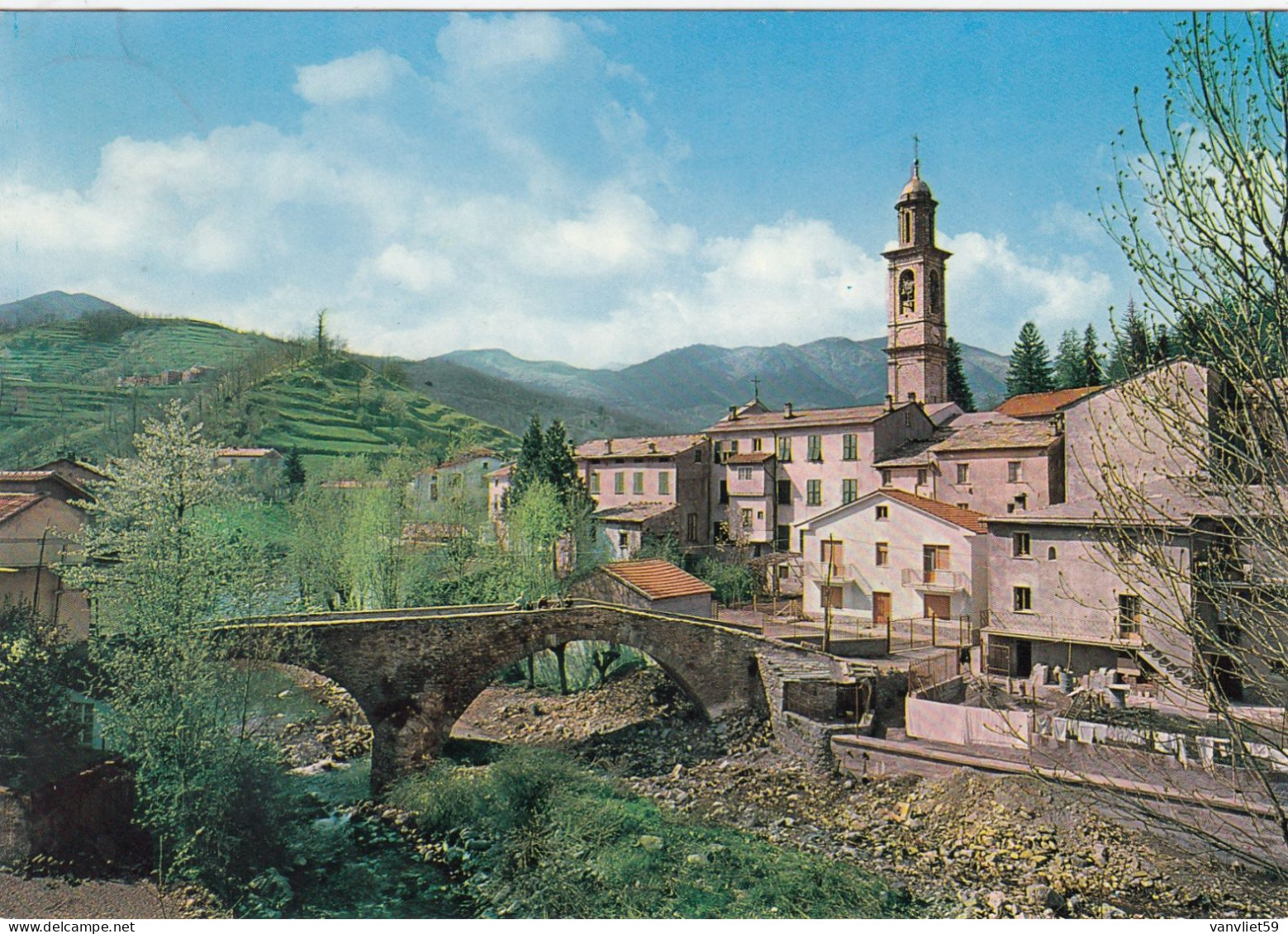 S. MARIA DEL TARO-PARMA-SCORCIO PITTORESCO CON IL PONTE DEI PRIORI- CARTOLINA VERA FOTOGRAFIA VIAGG. IL 1-6-1969 - Parma