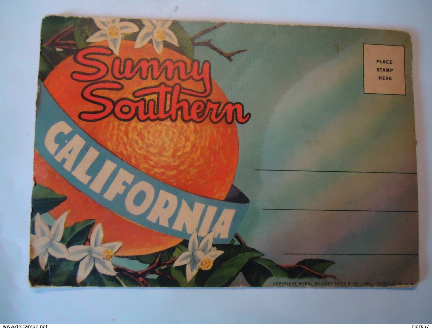 UNITED STATES  OLD  POSTCARDS  SUMMY SOUTHERN CALIFORNIA  KARNE OF 16 - Other & Unclassified