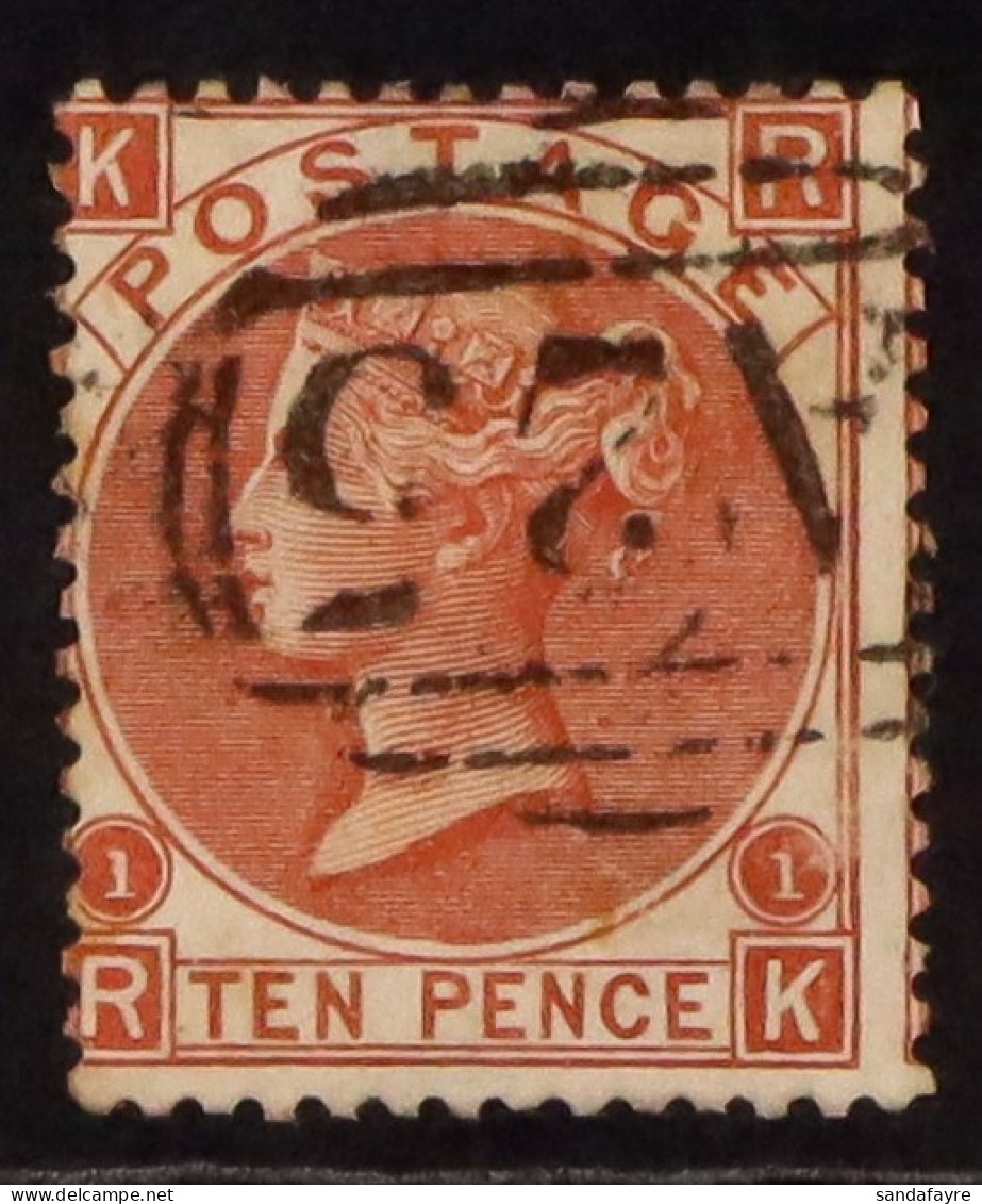 1867 10d Red-brown Used With 'A25' Cancellation, SG Z72. Cat ?150. - Malte (...-1964)