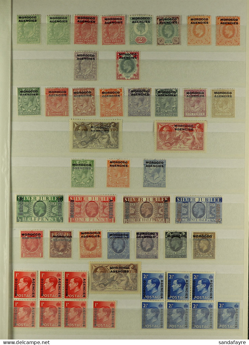 BRITISH CURRENCY 1907 - 1955 COLLECTION OF MINT STAMPS On Protective Page, Note 1907-13 Set Of Values To 1s Inc 4d Shade - Andere & Zonder Classificatie