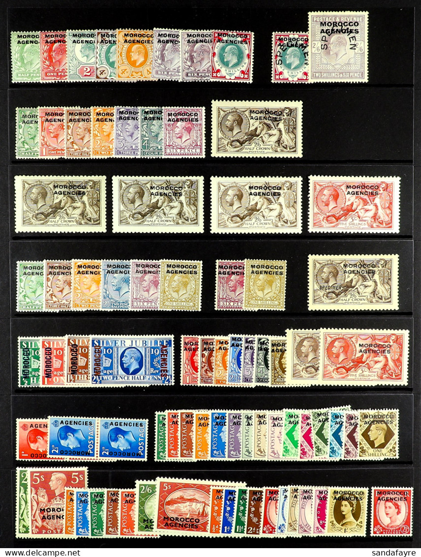 BRITISH CURRENCY 1907 - 1956 Collecton Of 80+ Mint Stamps On A Protective Page, Includes 1914-31 2s.6d To 5s (all Five), - Other & Unclassified