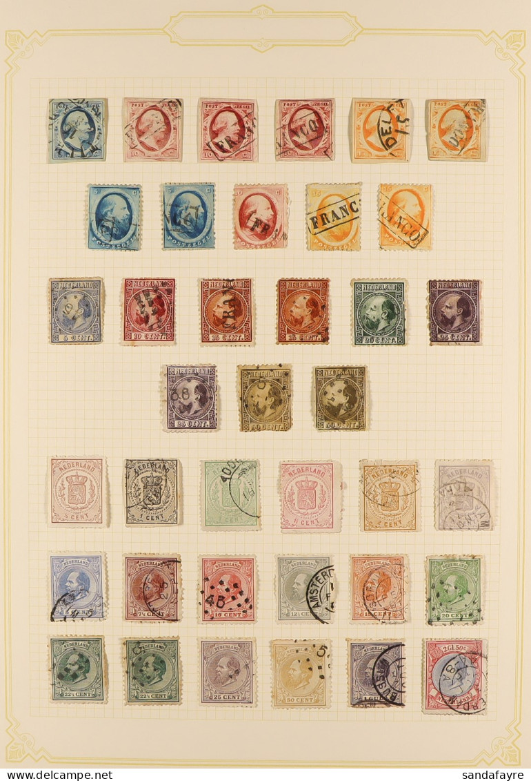 1852 - 1891 COLLECTION Of Chiefly Used Stamps On A Couple Of Album Pages. Stc ?4500+ (60 Stamps) - Autres & Non Classés