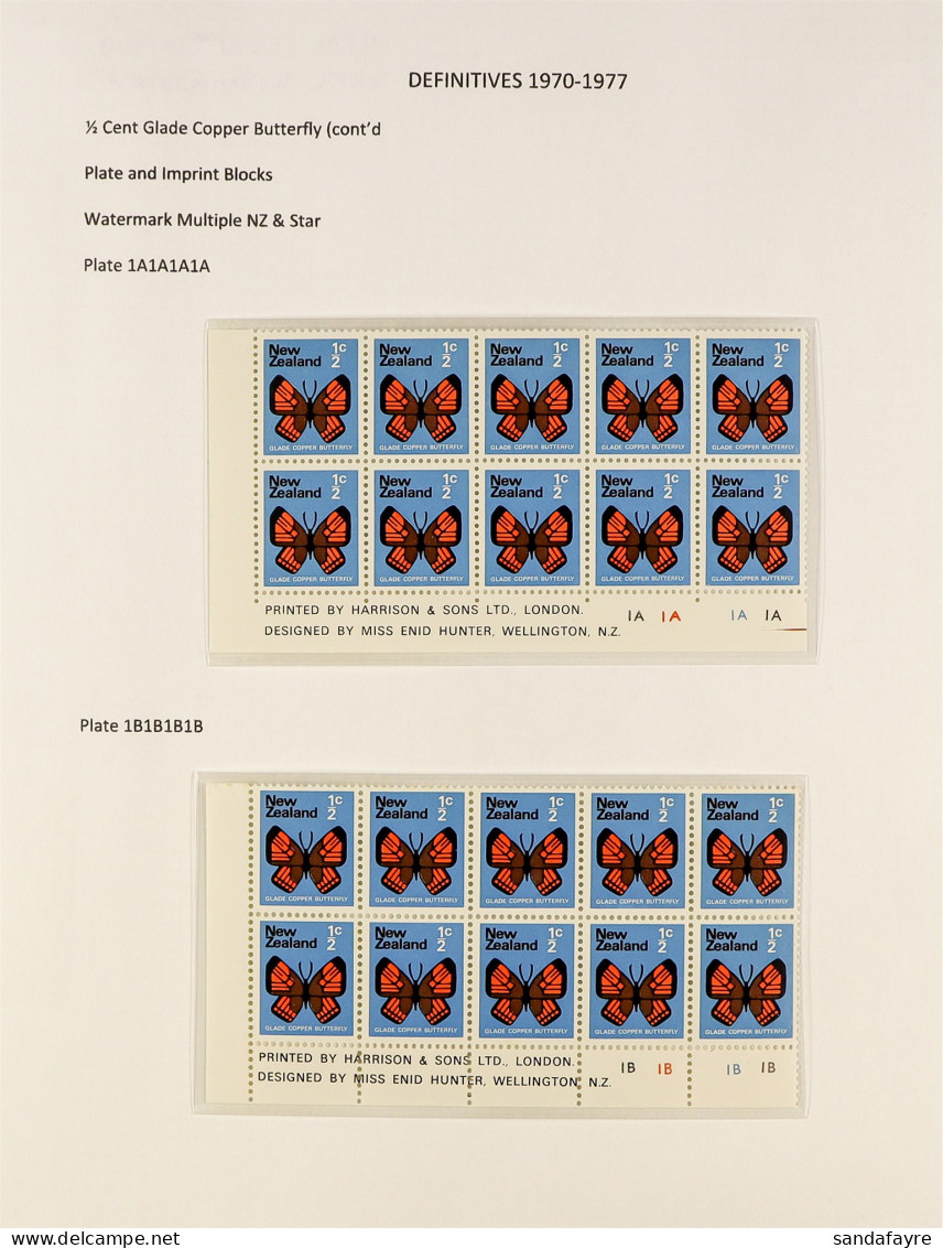 1970 - 1976 PICTORIALS SPECIALIZED COLLECTION Of 110+ Never Hinged Mint Plate + Imprint Corner Blocks In The 'correct' S - Other & Unclassified