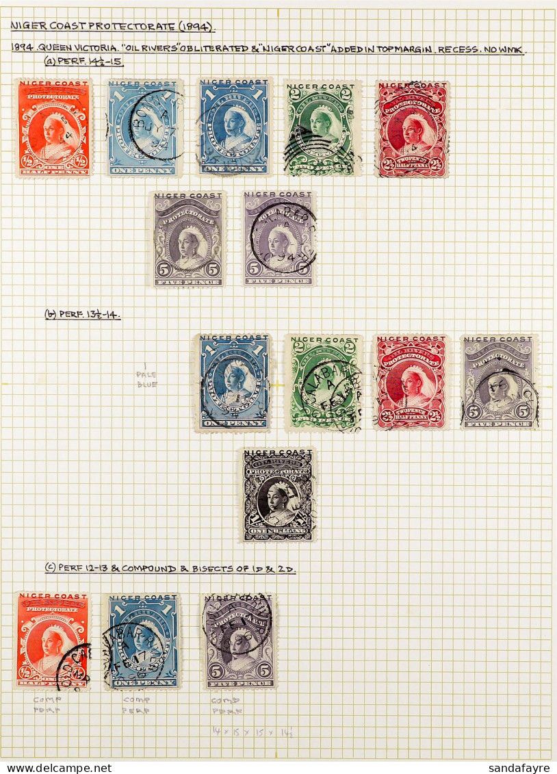 1894 COLLECTION Of The Two Different Issues With The Various Perforaion Guages Including Compound, All Used (29 Stamps). - Andere & Zonder Classificatie