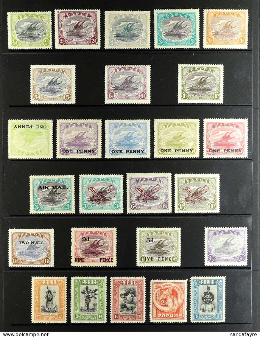 1916 - 1932 COLLECTION Of Around 50 Mint Stamps On Protective Pages, Chiefly Fine, Stc ?1222. - Papua-Neuguinea
