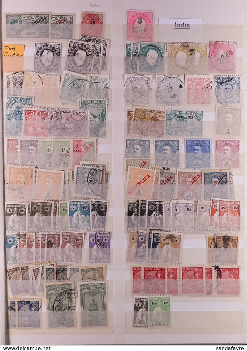 COLLECTION/ACCUMULATION 19th Century To 1990's Mint & Used Stamps In Albums, Stockbooks & On Pages, Includes Angola, Con - Autres & Non Classés