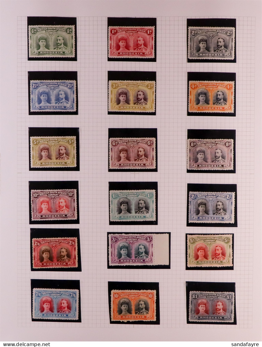 1905 - 1924 EXCEPTIONAL MINT COLLECTION With 1905 Falls Set, 1910-13 Double Heads Set To ?1 With Some Extra Shades - The - Autres & Non Classés