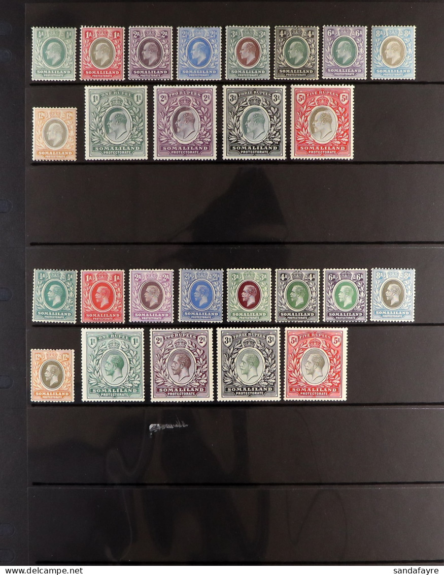 1904 Set (SG 32/44) And 1921 Set (SG 73/85) Mint. Cat. ?500 (26 Stamps) - Somaliland (Protectorate ...-1959)