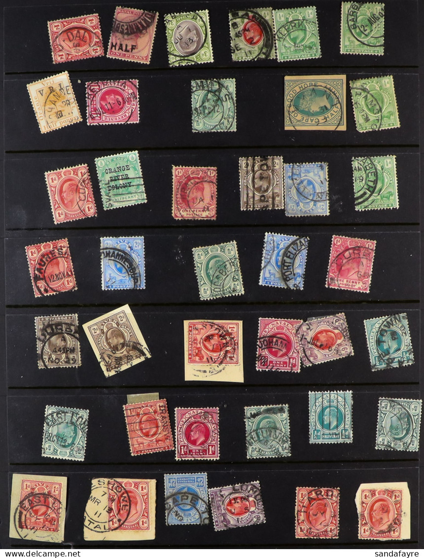 INTER-PROVINCIAL USE A Collection Of Stamps From The Various Former Colonies Used Within South Africa, With Various Town - Ohne Zuordnung