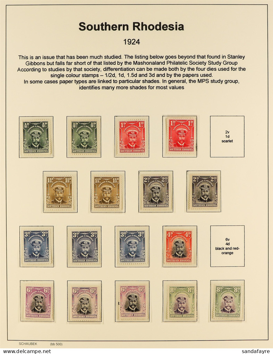 1924 - 1964 MINT / NEVER HINGED MINT COLLECTION Of Stamps, Sets And Blocks / Multiples Including Semi-specialized Earlie - Rodesia Del Sur (...-1964)