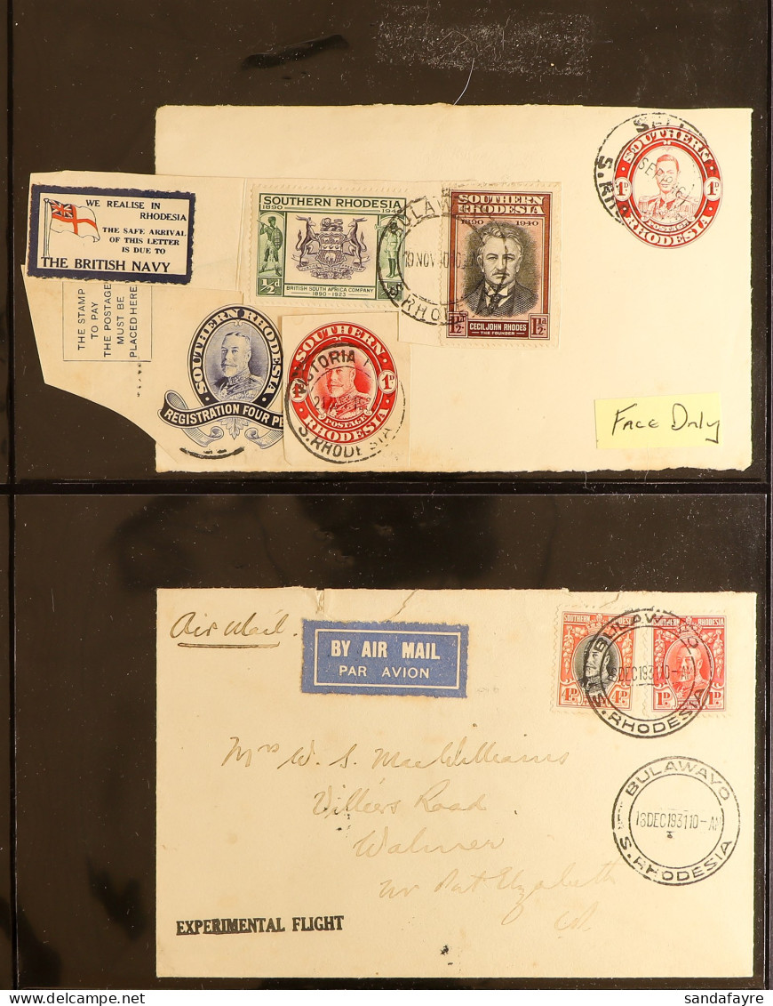 1931 - 1953 COVERS Range Of 20+ Items, Note 1931 Experimental Flight, 1937 Coronation FDC's (x2) Plus Another Set On Cov - Südrhodesien (...-1964)