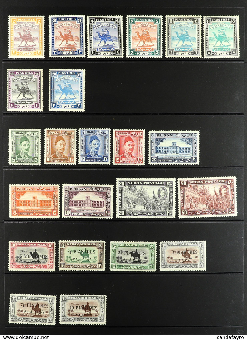 1898 - 1961 COLLECTION Of 127 Mint Stamps On Protective Pages, Note 1898, 1902-21, 1921-23 And 1927-41 Arab Postman Sets - Soudan (...-1951)