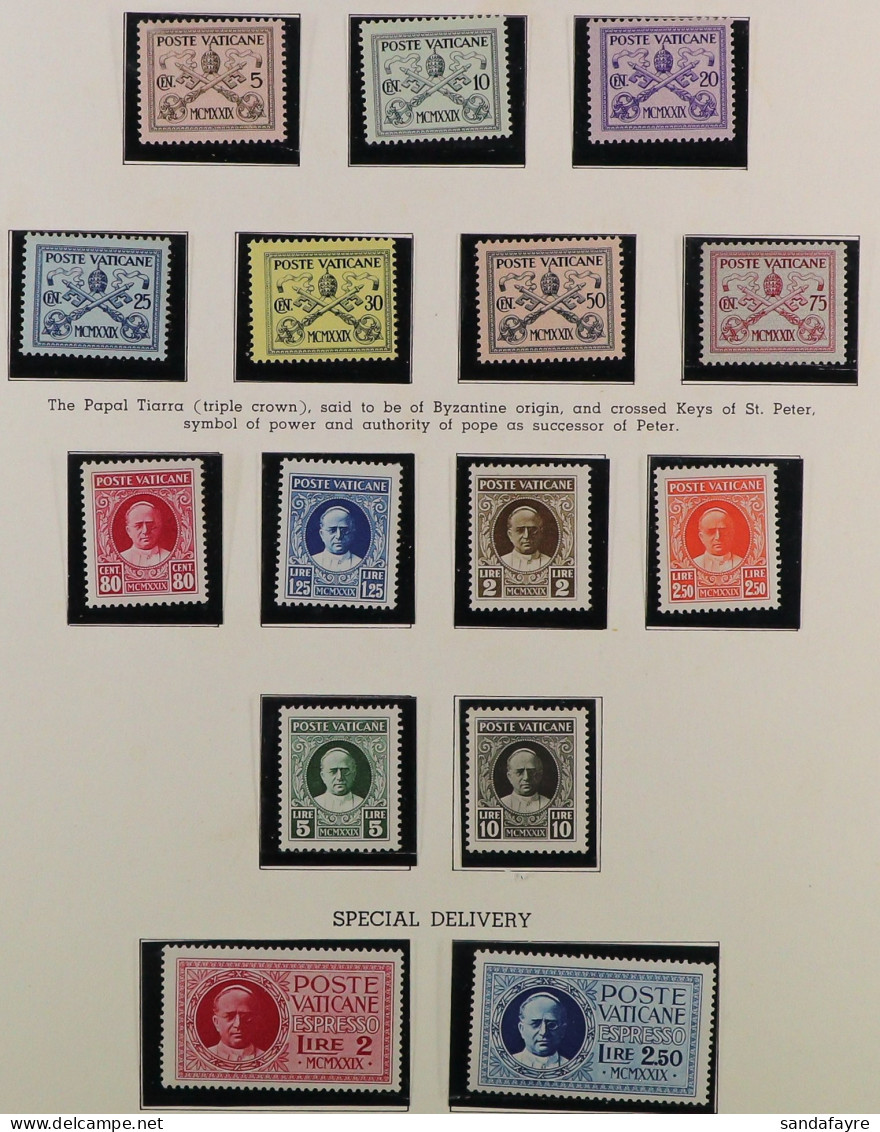 1929-1980 COMPLETE COLLECTION In Hingeless Album, Includes 1929 Set Mint, 1933 Set NHM, 1934 Surcharges Set Used (certif - Altri & Non Classificati