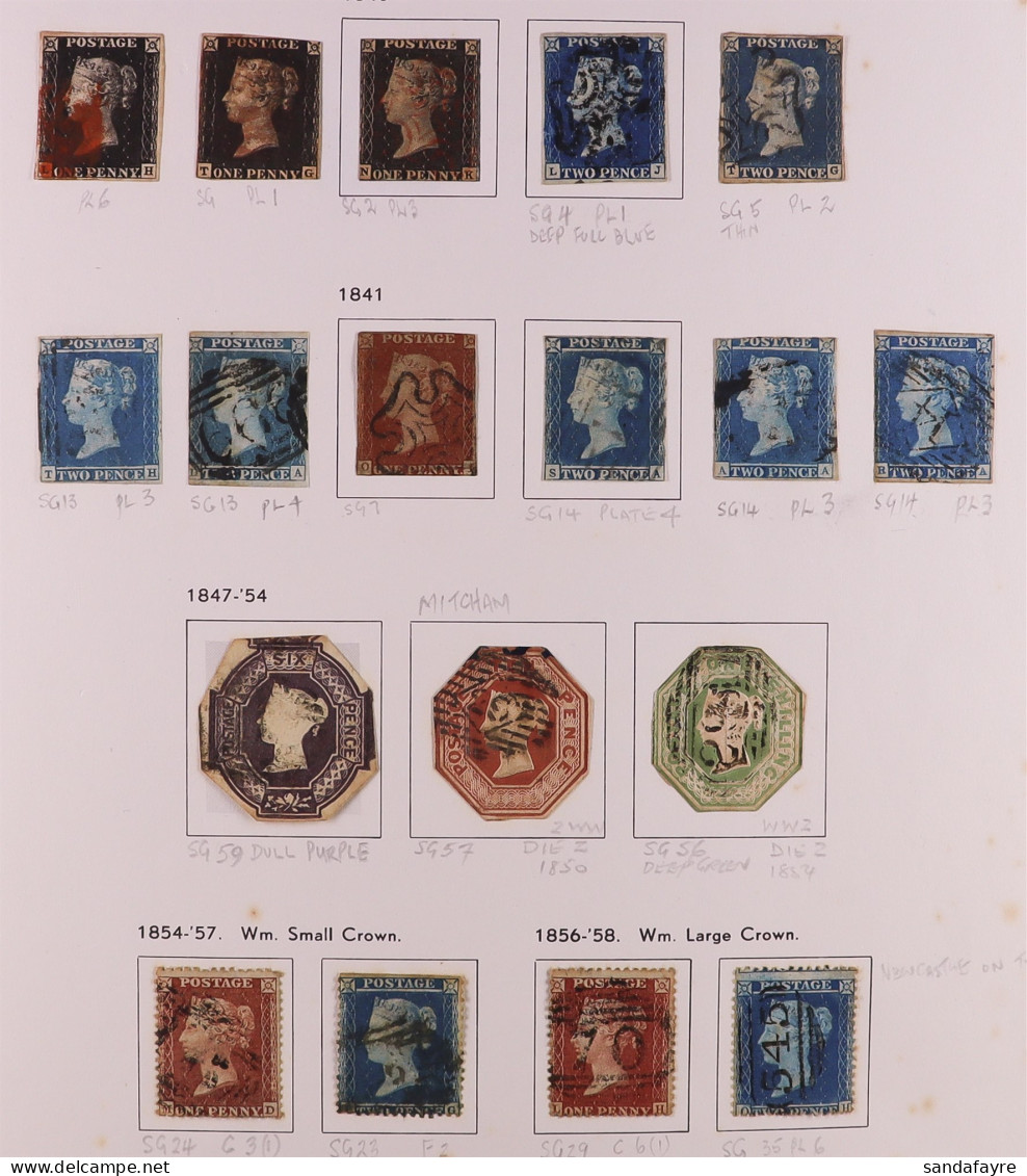 1840-1979 COLLECTION In Davo Album, Includes (all Used) 1840 1d Penny Black (x3) & 2d Blue (x2), 1841 1d Reds Incl Varie - Other & Unclassified