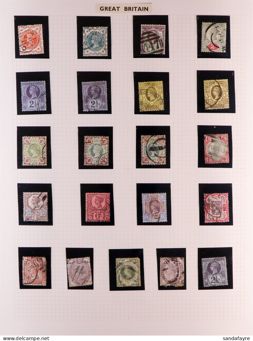 1887 - 1936 RANGES On 7 Album Pages, Incl. 1902-10 Mint Values To 6d, 2s.6d (2 Shades), 5s, 10s & ?1 Used, Etc. Inspect  - Autres & Non Classés