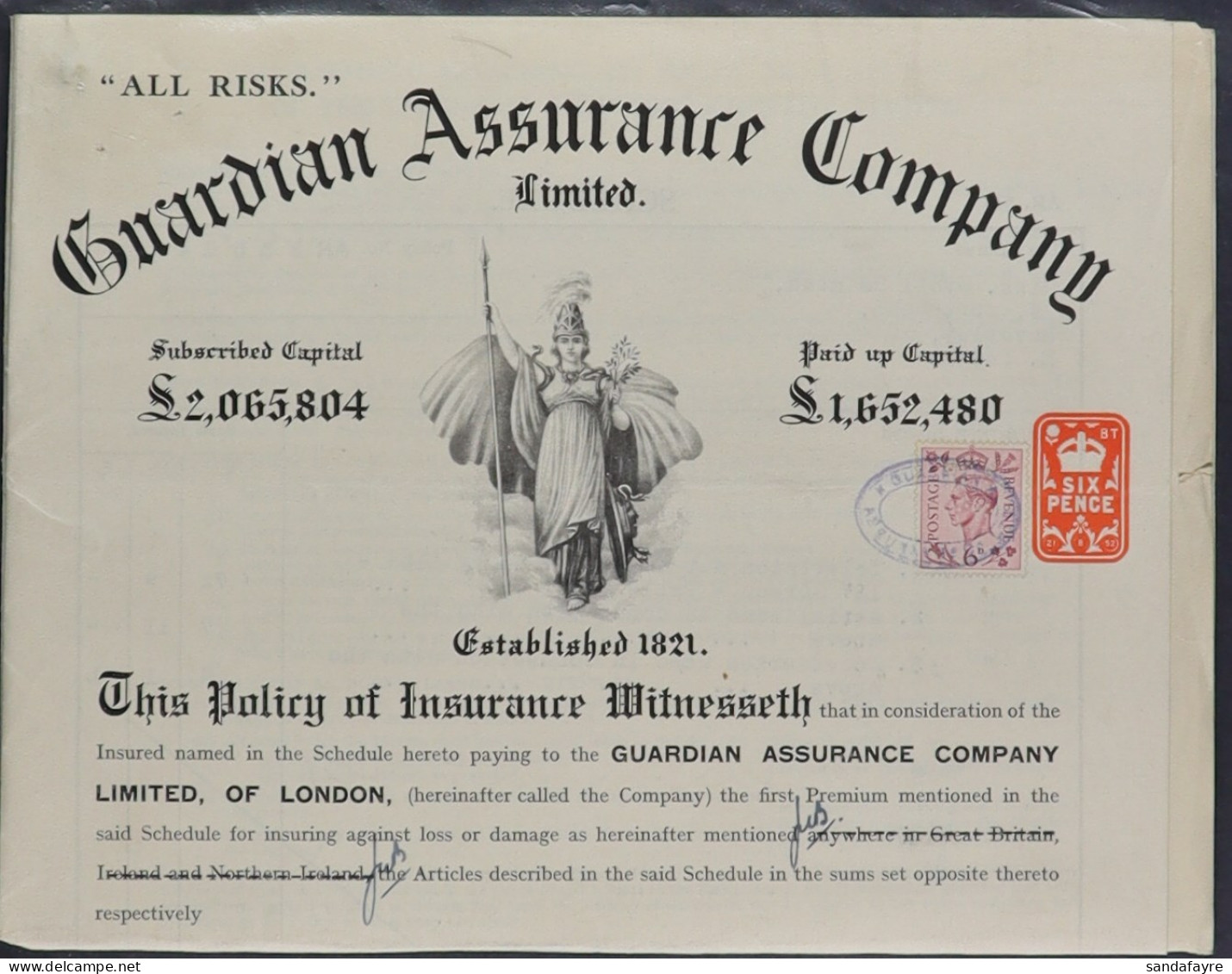 EMBOSSED REVENUES Chiefly 1880's - 1960's Documents With A Wide Range (nearly All Different) Of Embossed Revenues, Many  - Autres & Non Classés