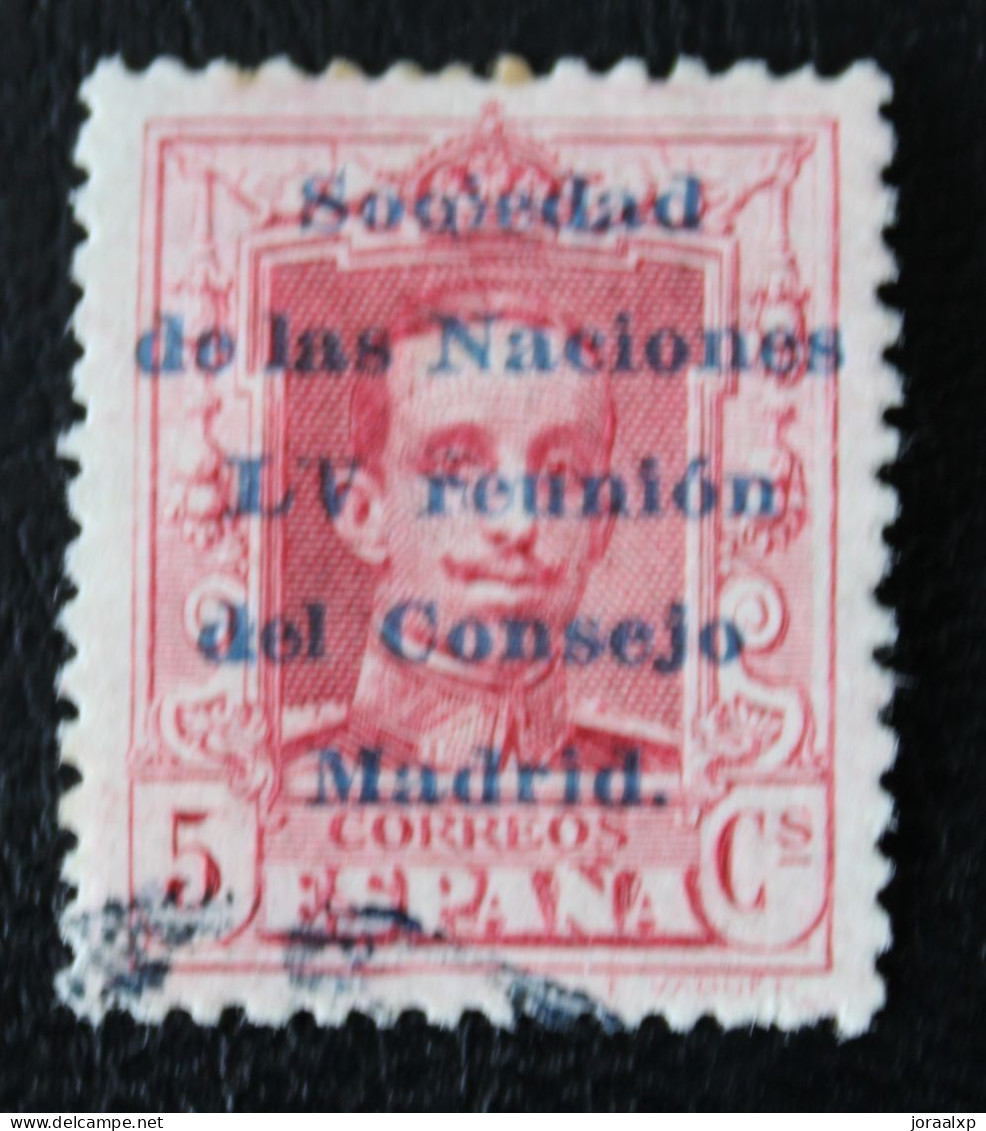 1929 .Edifil 457.5 Cts Sociedad De Naciones. A 000,256 - Gebraucht