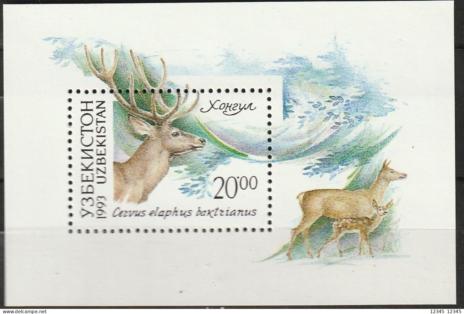 Uzbekistan 1993, Postfris MNH, Bukhara Deer - Ouzbékistan