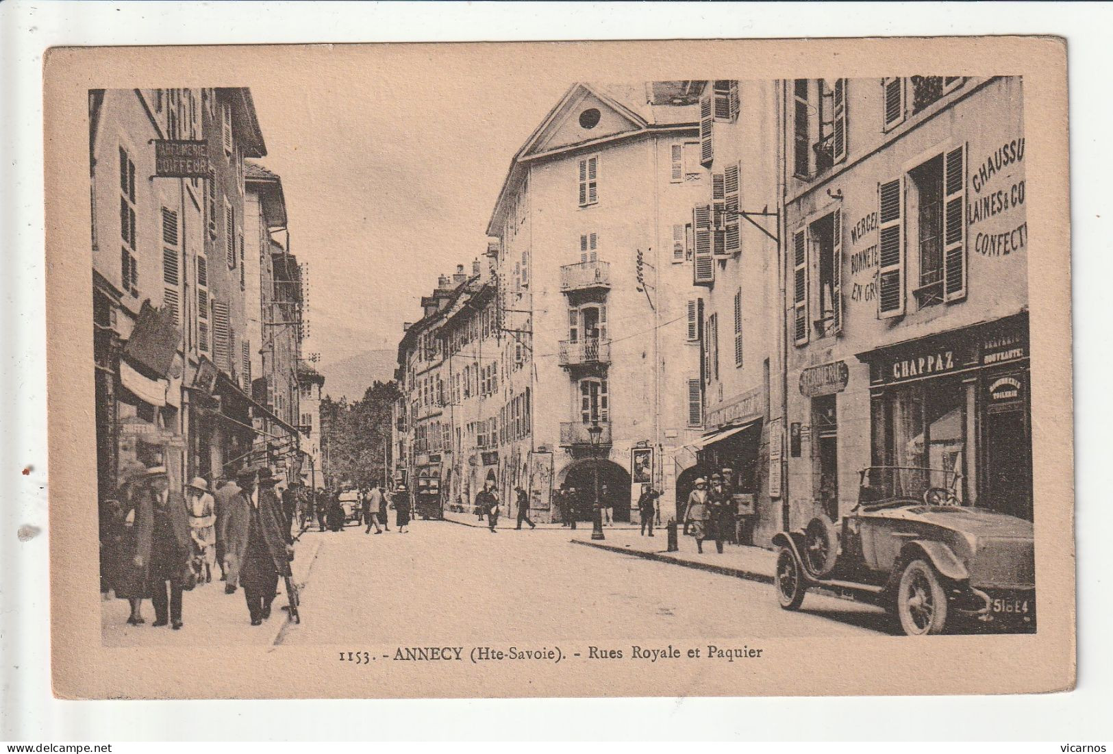 CP 74 ANNECY Rue Royale Et Paquier - Annecy