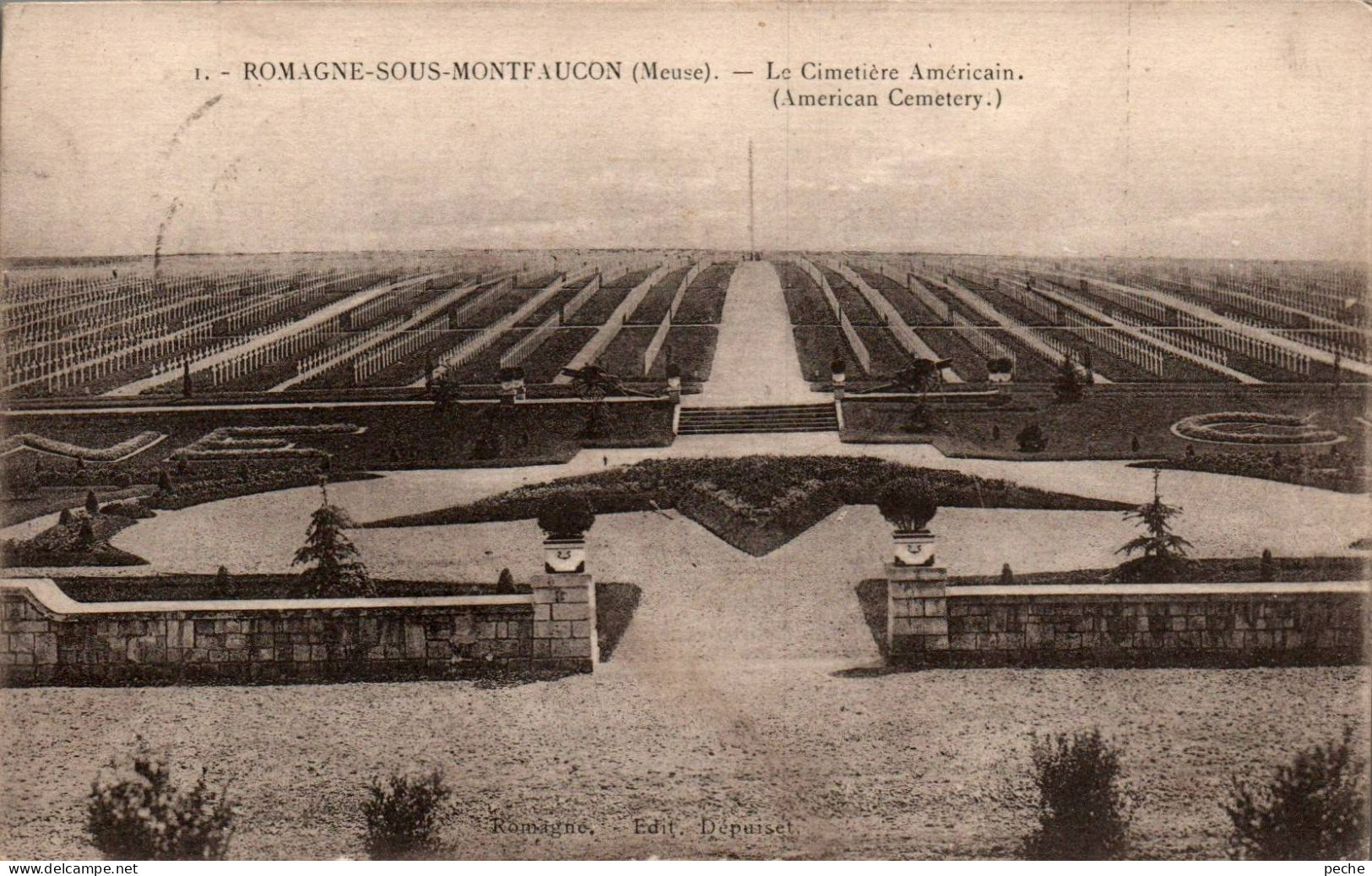N°2623 W -cpa Romagne Sous Monteaucon -le Cimetière Américain- - Cementerios De Los Caídos De Guerra