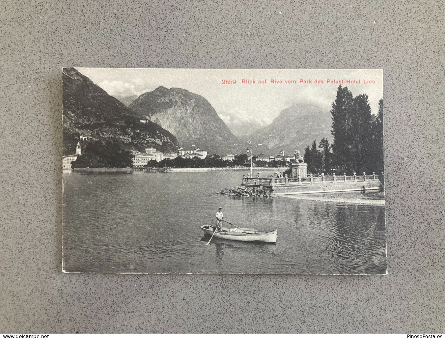 Blick Auf Riva Vom Park Des Palast-Hotel Lido Carte Postale Postcard - Verona