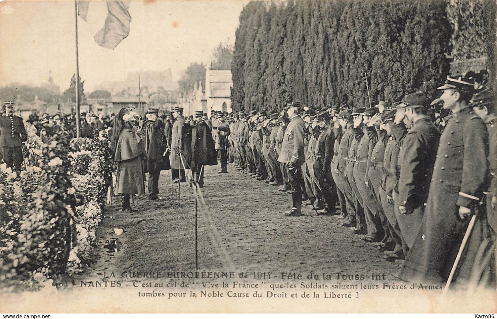 Nantes * Guerre Européenne 1914 N°463 * Fête De La Toussaint - Nantes