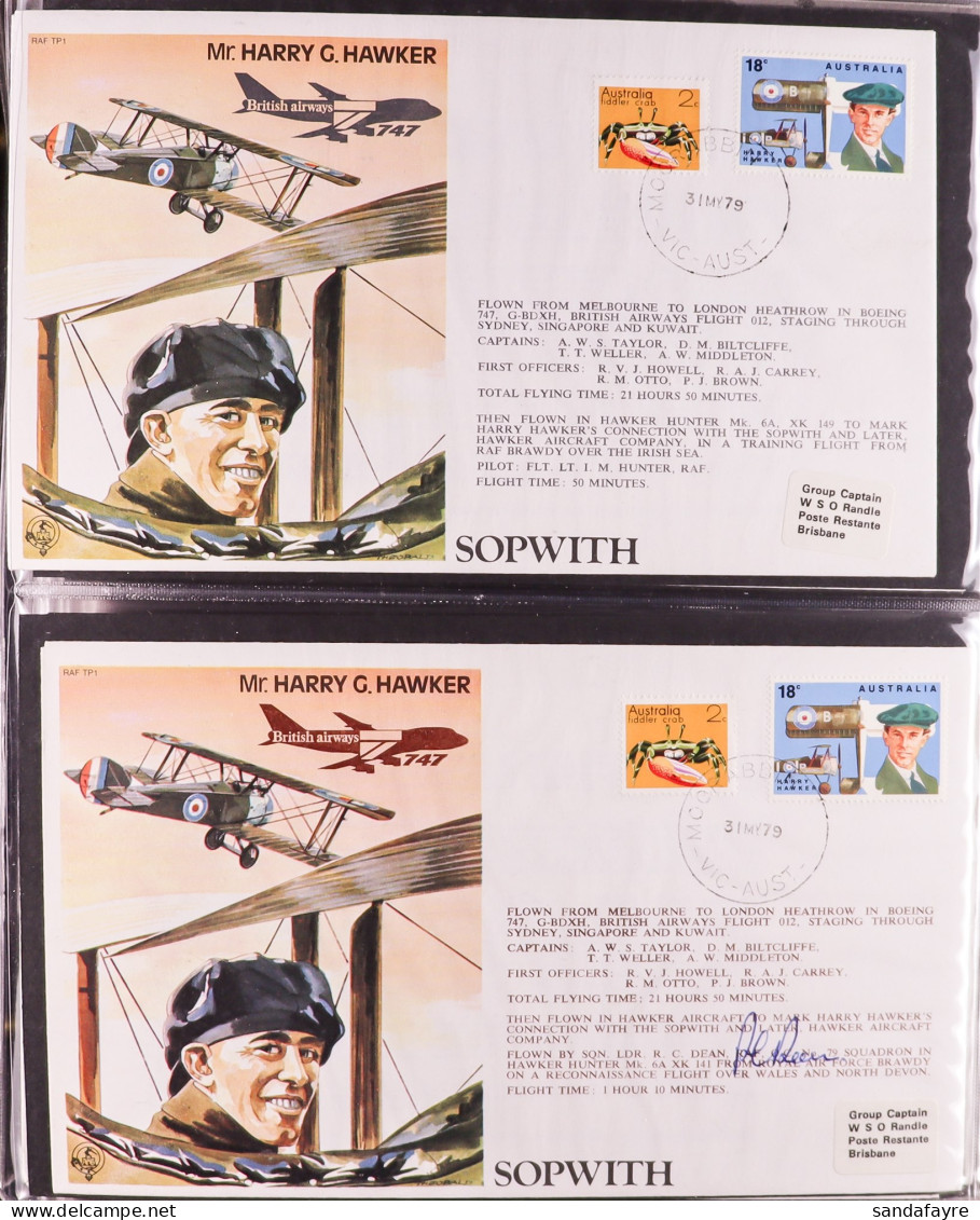 STAMP - RAF 'TEST PILOT SERIES' COVERS Collection, Complete For Numbers TP1 - TP40 Complete With 2 Of Each Cover, One Si - ...-1840 Voorlopers