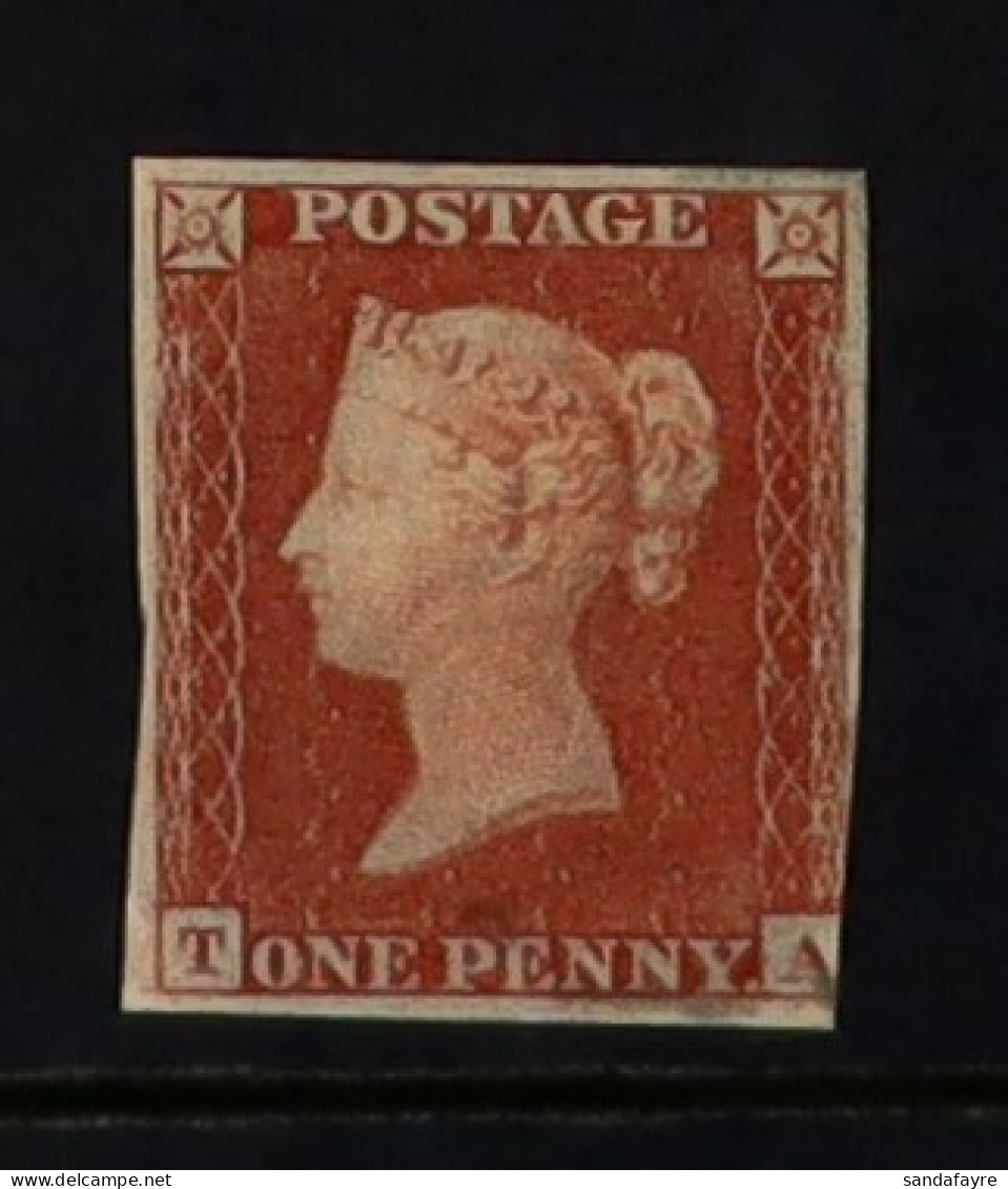 1841 1d Red-brown 'TA' (alphabet II) Plate 157, SG 8, Mint Good Part OG With Almost 4 Margins (just Into At Low Right Si - Autres & Non Classés