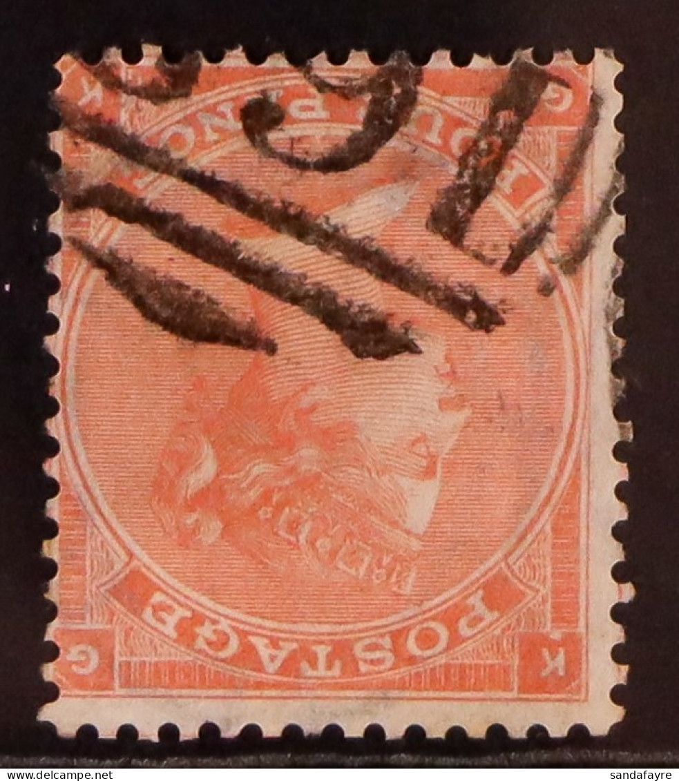 1862-64 4d Pale Red (Hairlines) With INVERTED WATERMARK, SG 82Wi, Used With Clear Profile Profile, Fresh With Full Perfs - Autres & Non Classés