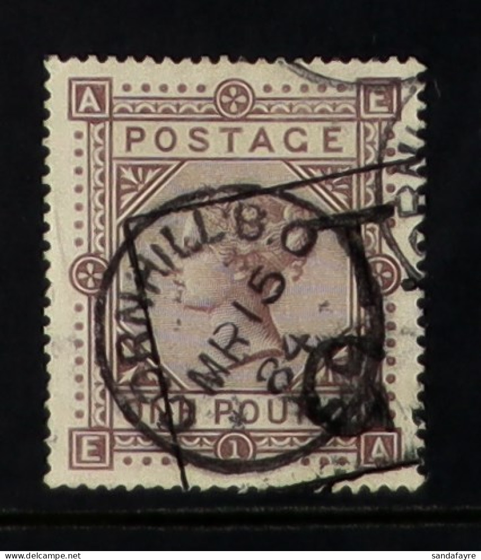 1867-83 ?1 Brown - Lilac, Wmk Large Anchor On White Paper, SG 136, Used, Well-centered. Cat ?6000. - Autres & Non Classés