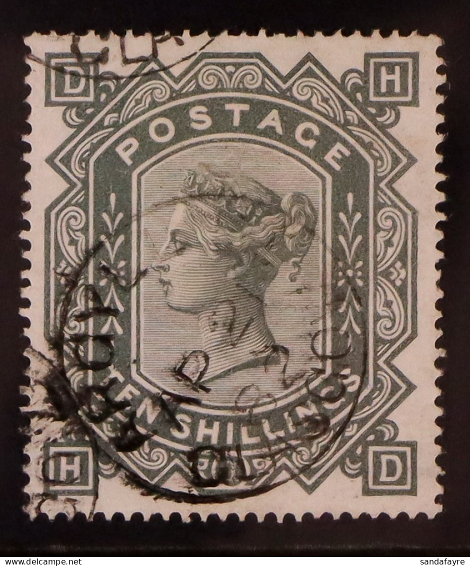 1867-83 10s Greenish Grey, Wmk Maltese Cross, SG 128, Used And Well- Centered With Fine ARGYLL ST. GLASGOW AP 21 82 Cds  - Sonstige & Ohne Zuordnung