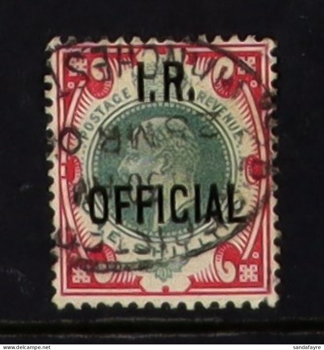 I. R. OFFICIAL 1902 1s Dull Green And Carmine, SG?O24, Used With Neat Manchester 25 MR 04 Registered Oval Cancellation.  - Non Classés