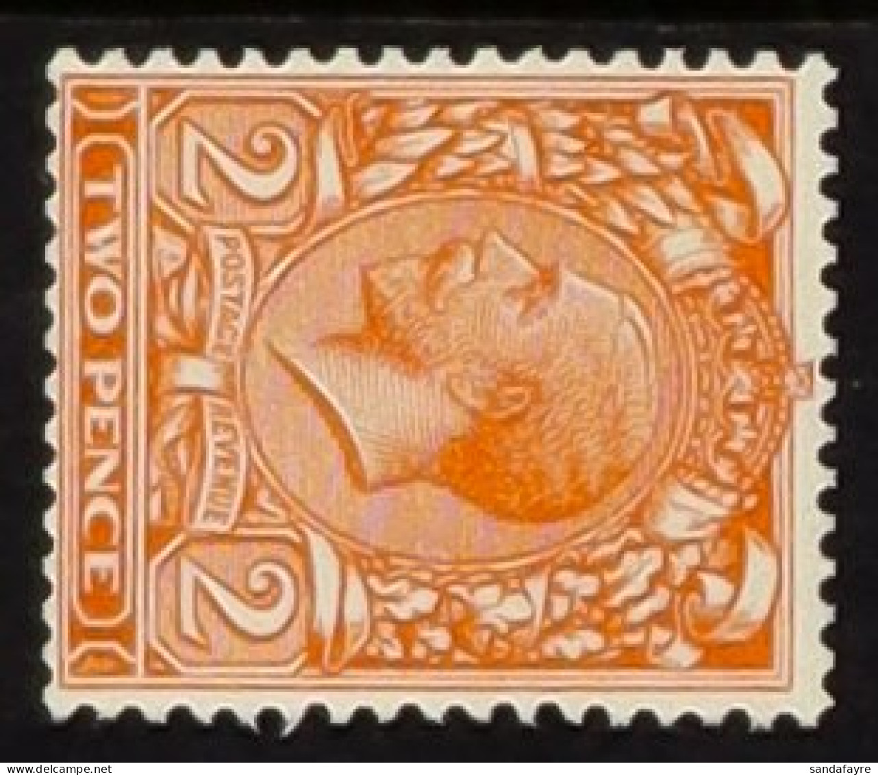 1924-26 2d Orange, Watermark Sideways, SG 421b, Never Hinged Mint With Good Perfs. Cat. ?210. - Unclassified