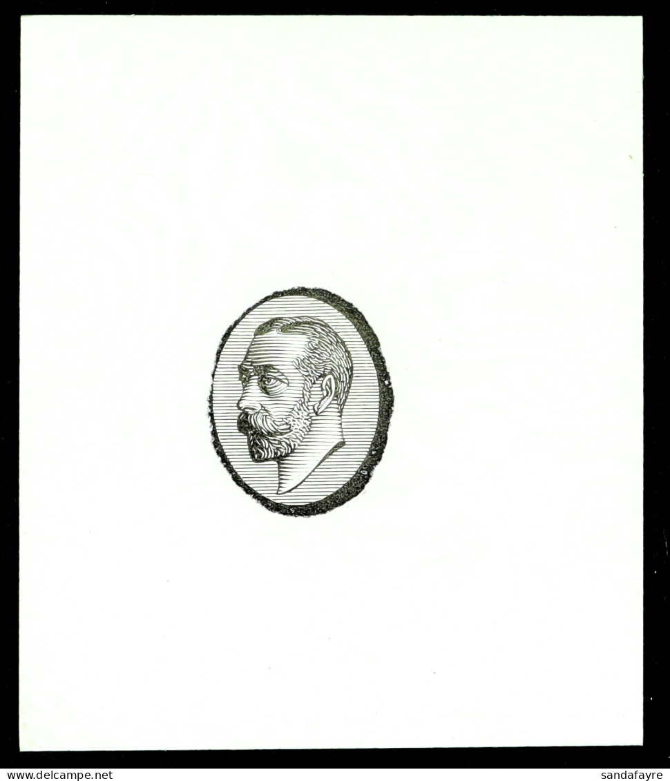 DOWNEY HEAD ESSAY Of The Three-quarter Face Head, Typograph Printed With Surround Partly Cleared To An Oval, In Black On - Non Classés