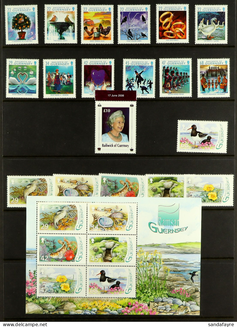 GUERNSEY 1941-2015 NEVER HINGED MINT COLLECTION In Two Volumes, Highly Complete For The Period Incl Mini-sheets, Defins  - Other & Unclassified