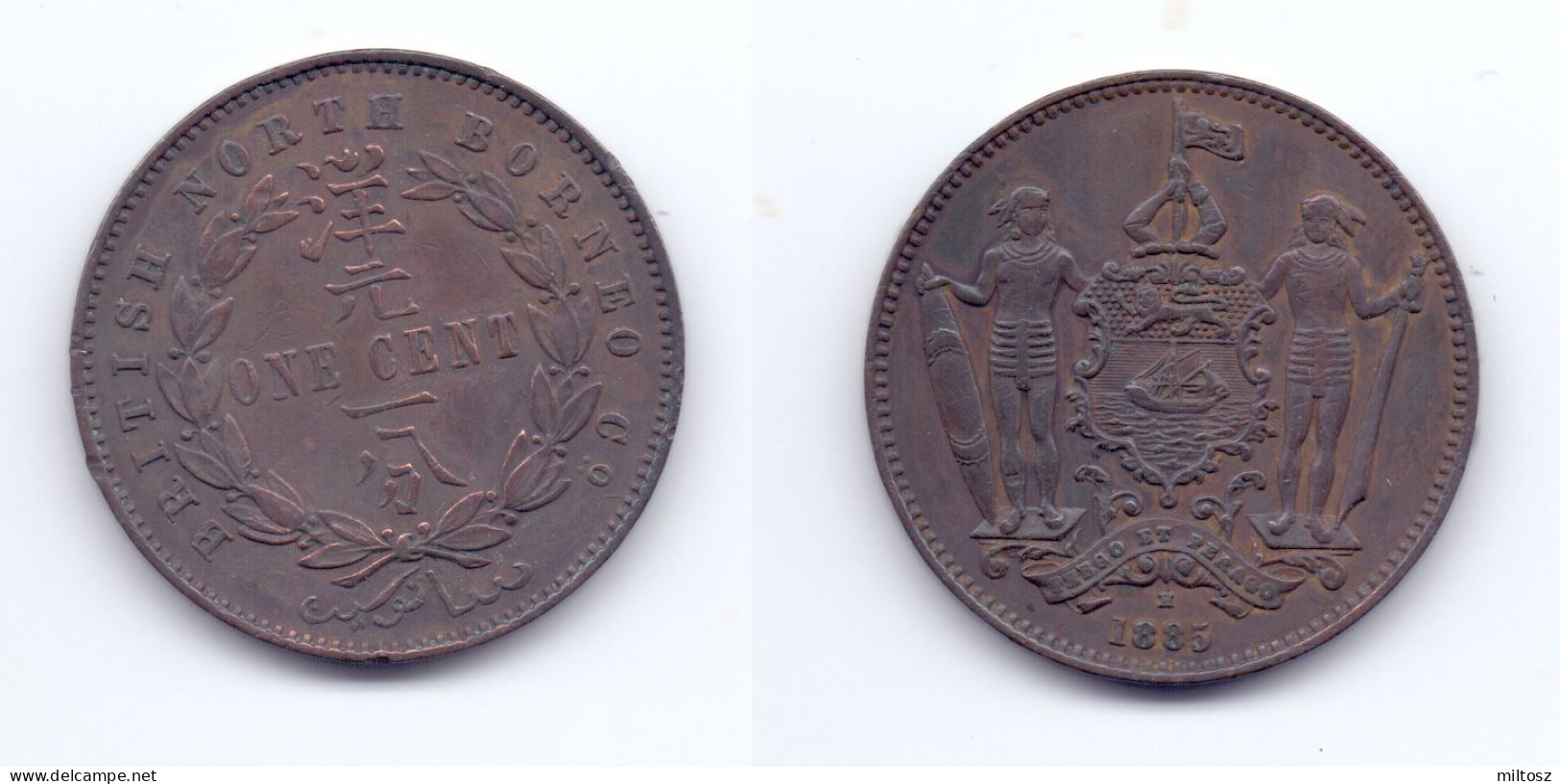 British North Borneo 1 Cent 1885 H - Maleisië