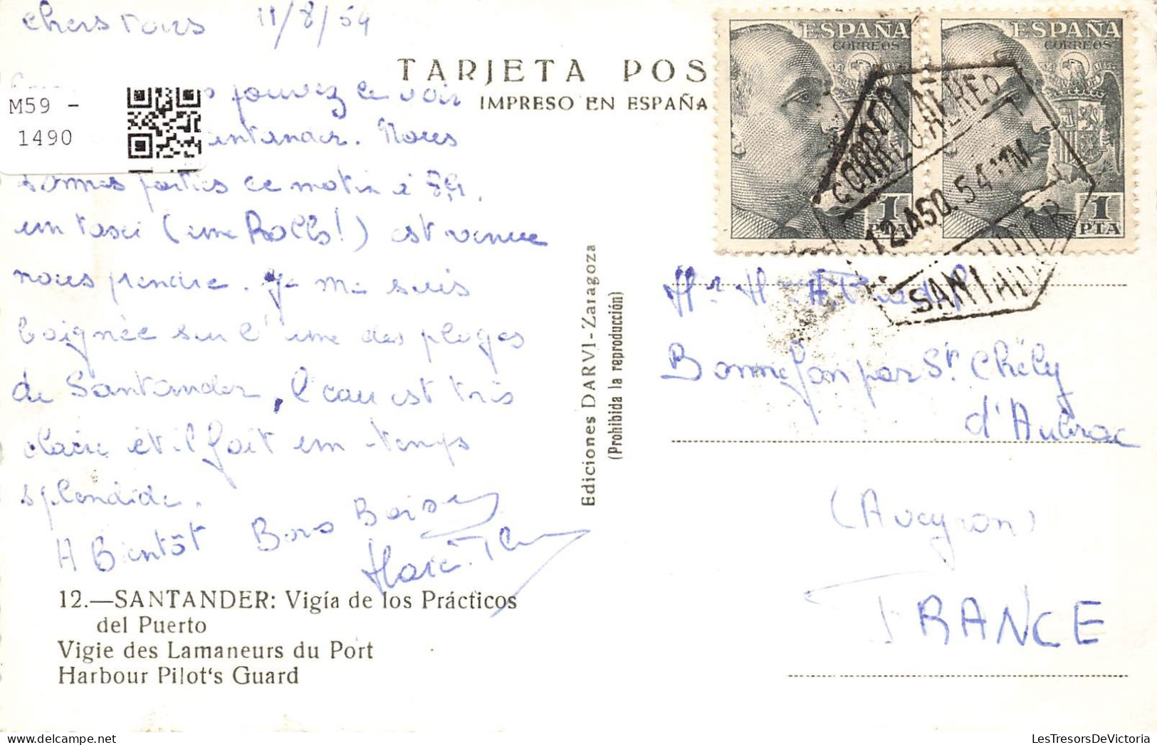 ESPAGNE - Santander - Vigia De Los Practicos Del Puerto - Carte Postale - Cantabria (Santander)