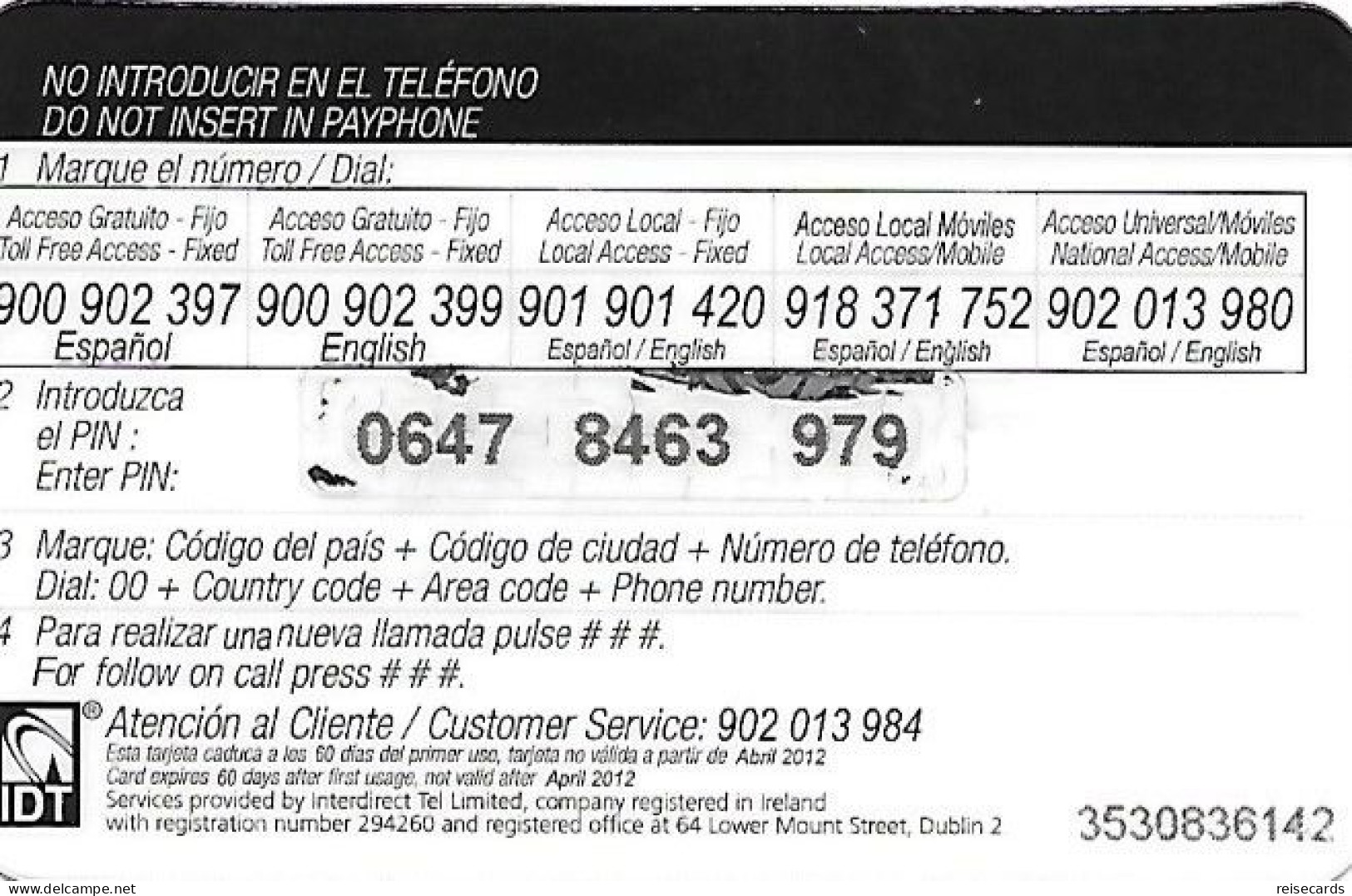 Spain: Prepaid IDT - Western Union, Flag Senegal - Sonstige & Ohne Zuordnung