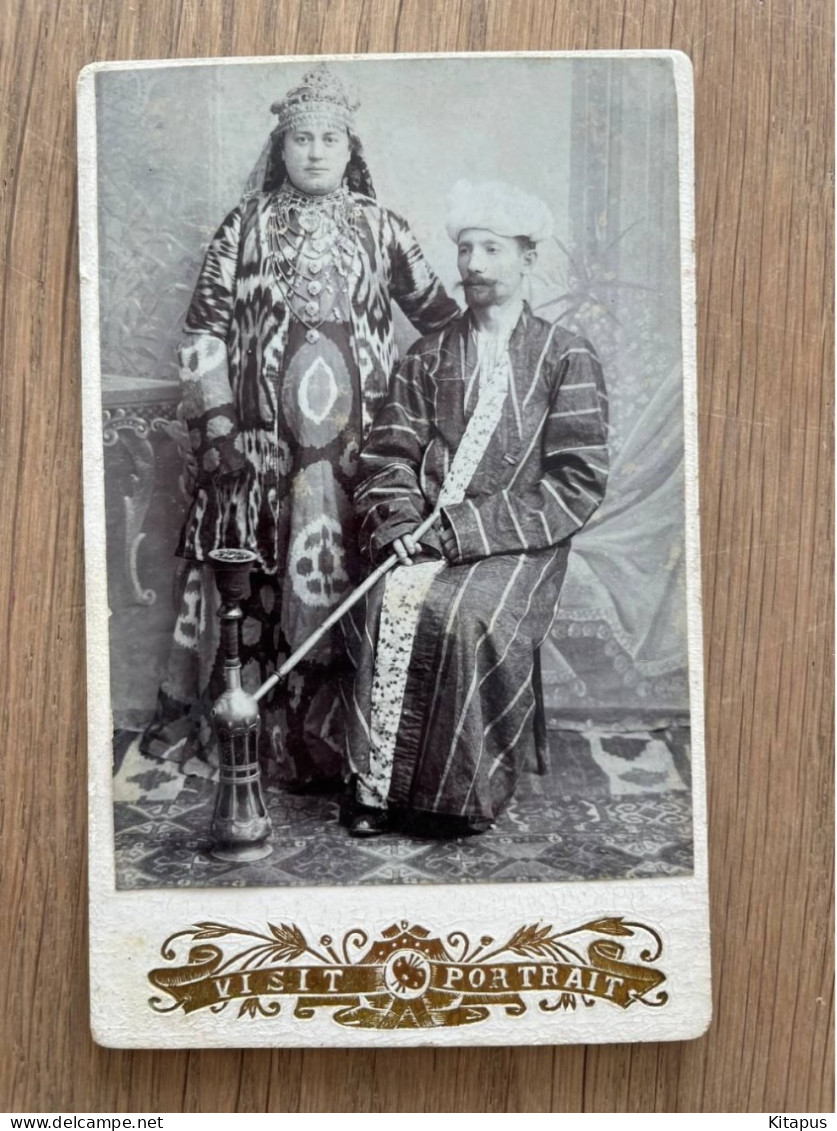 TASHKENT Vintage Small Visit Cabinet Card Toshkent Uzbekistan - Uzbekistan