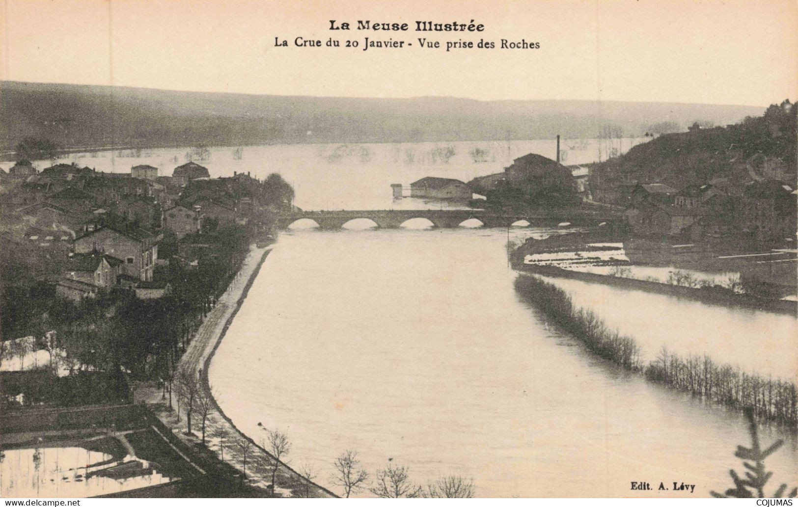 55 - SAINT MIHIEL _S28877_ La Crue Du 20 Janvier - Vue Prise Des Roches - La Meuse Illustrée - Saint Mihiel