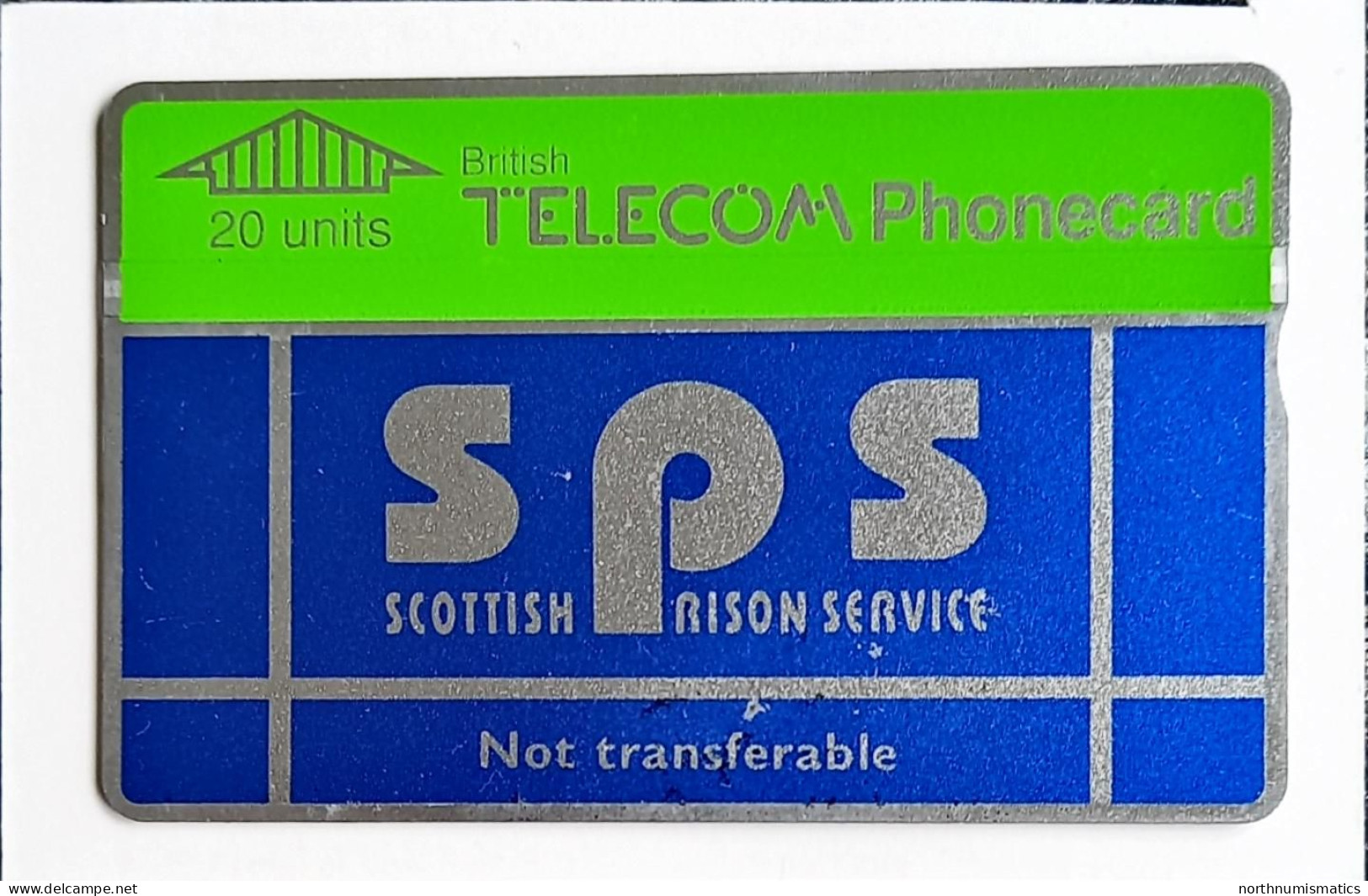 British Telecom Phonecard SPS 20 Units  Mint 126D Scratch - Lots - Collections
