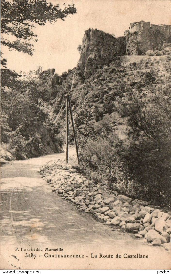 N°2629 W -cpa Chateaudouble -la Route De Castellane- - Autres & Non Classés