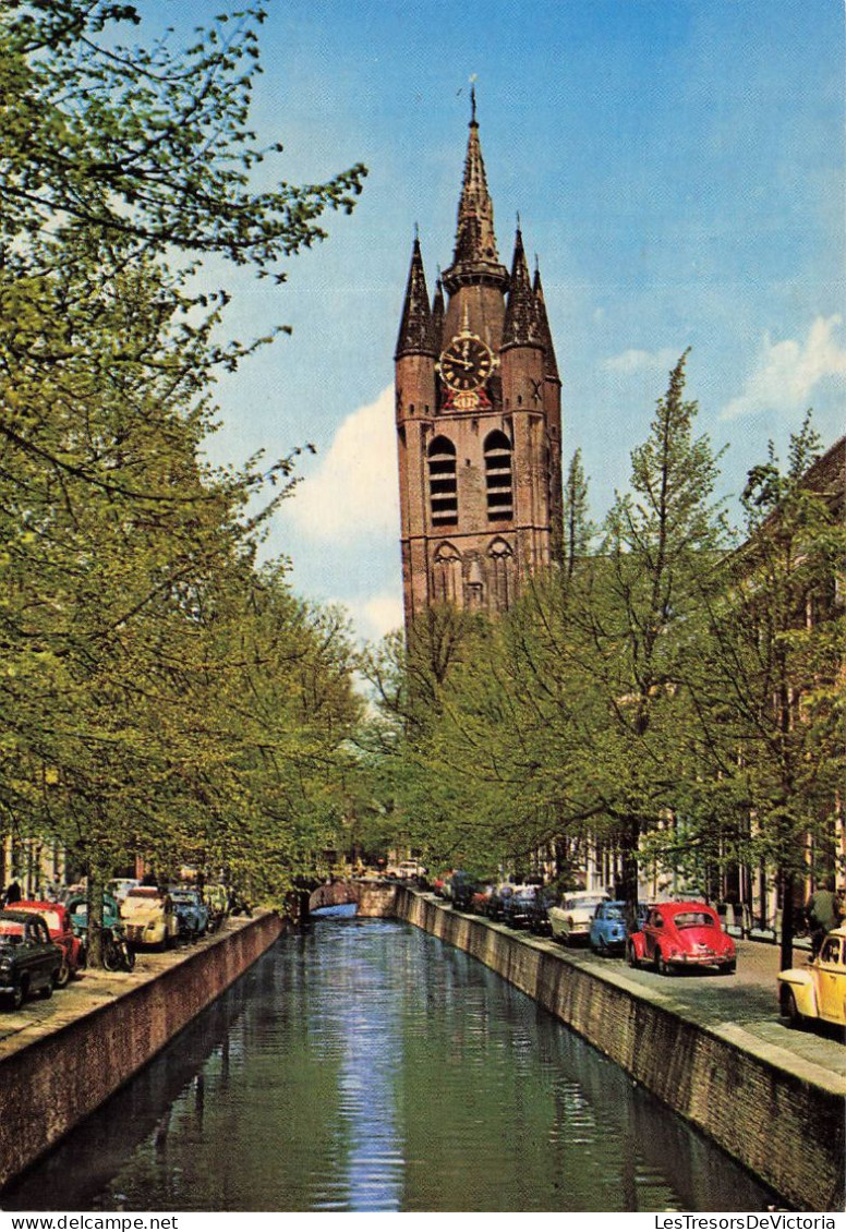PAYS-BAS - Delft - Oude Delft Met Oude Kerk - Voitures - Vue Générale - Carte Postale - Delft